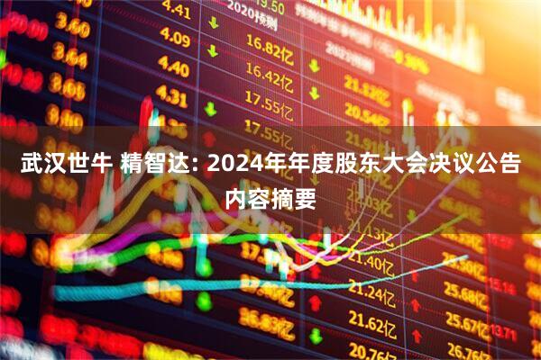 武汉世牛 精智达: 2024年年度股东大会决议公告内容摘要