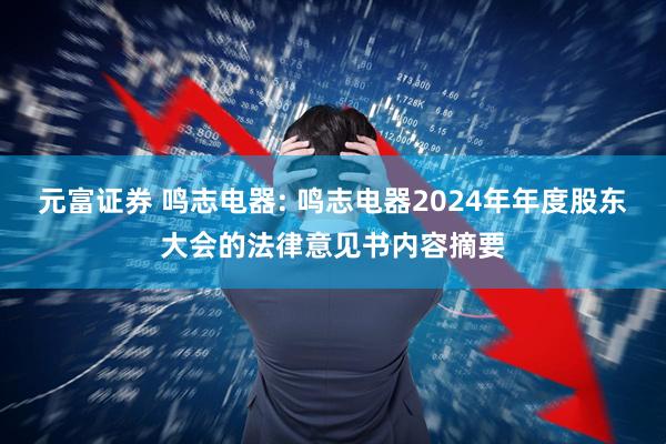 元富证券 鸣志电器: 鸣志电器2024年年度股东大会的法律意见书内容摘要